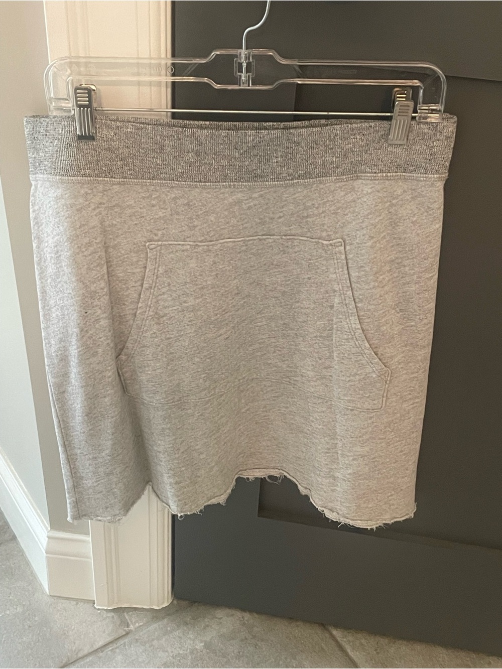 n:PHILANTHROPY Grey Sweatshirt with Red Brand Tag